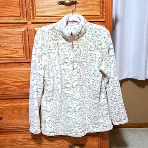 Animal Print Taupe Pullover